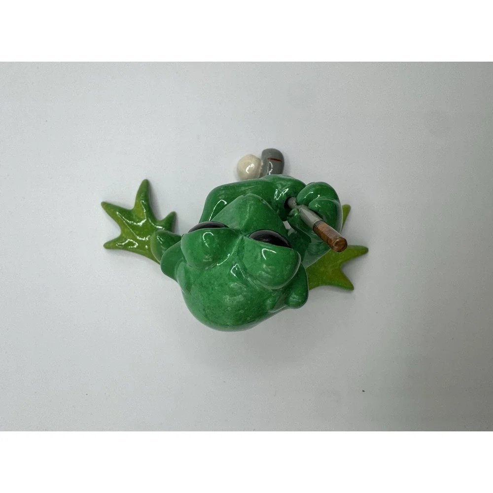 KITTY'S CRITTERS On The Green FROG CERAMIC WITH BOX 2007‎ Golfers Gift